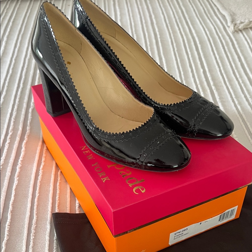 Kate Spade Black Patent Leather Heels